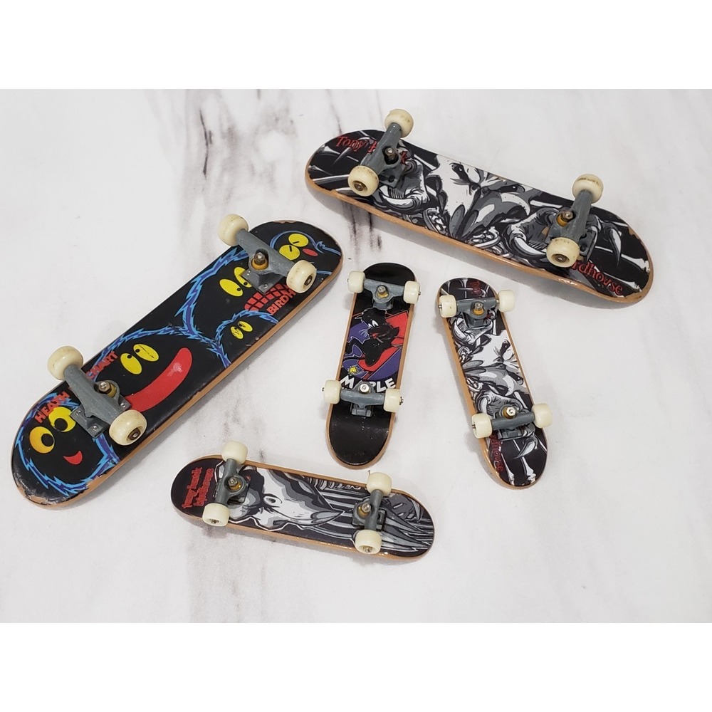 Lot 5 Vintage Tech Deck Tony Hawk Birdhouse Fingerboards Skateboards Mini 57mm